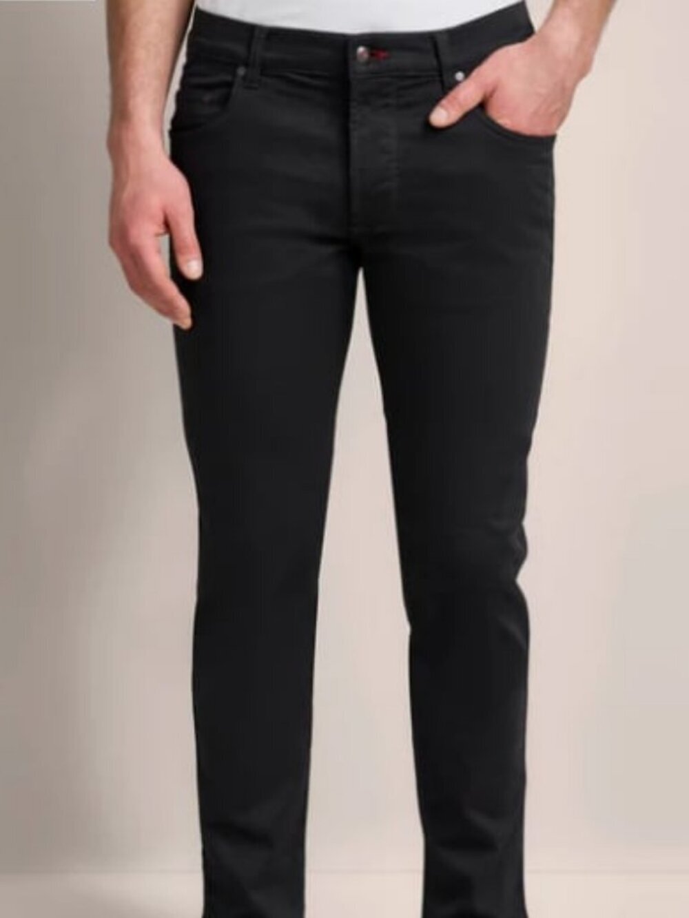 Bugatti Slim Black Chinos